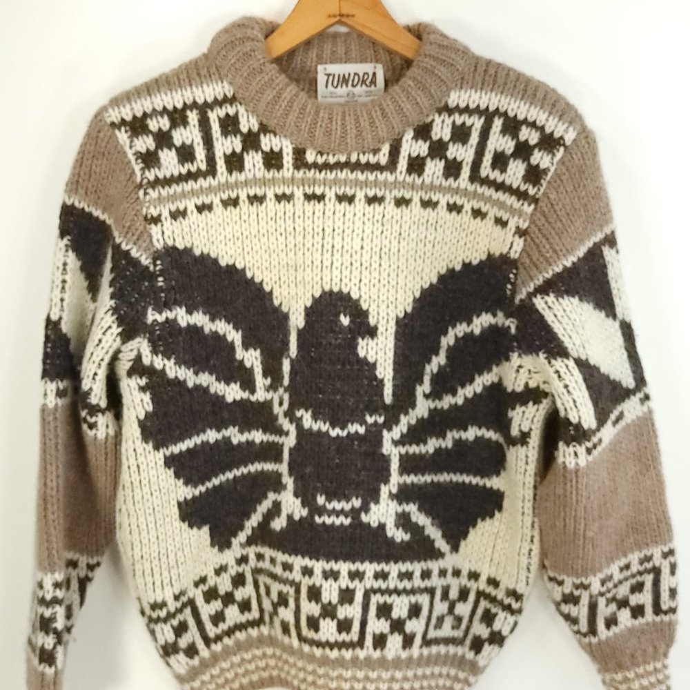 Tundra Brown and Cream Patterned Sweater
